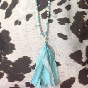 🌟🌟 60” beaded necklace 2/tassel & earrings 🌟🌟